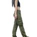 Women's Clothing Couples Multi Pocket Large Size Loose Straight Overalls_ecoleips.com