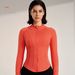 Women's Clothing Autumn And Winter New Outdoor Lu Sports Yoga Jacket Autumn Clothes Women's Elastic Zipper Running Fitness Long Sleeved Top_ecoleips.com