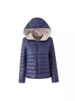 Women's Fleece-Lined Hooded Coat – Striped Winter Jacket With Thick Cotton Padding For Casual & Commuter Style_ecoleips.com