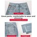 Women's High-Waisted Straight Leg Jeans Light Colored Loose Fit Floor Length Wide Leg Pants for Petite Spring Style_ecoleips.com