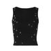 Women's Fashion 2025 Summer New Sexy Slim Fit Crop Top U-Neck Beaded Vest_ecoleips.com
