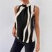 Women's New Style Elegant Printed Round Neck Vest_ecoleips.com