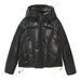 Women's Clothing Puffer Jacket With Metallic Finish - Lightweight Quilted Coat, Duck Down Filling, Streetwear Style, Loose Fit, Zip Closure_ecoleips.com