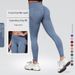 Women's Clothing Seamless Knitted Yoga Trousers Moisture Wicking High Waist Peach Hip Lifting Quick-drying Sports Tights Women's One-piece Delivery_ecoleips.com