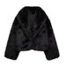 Fur Jacket Women's Fashion Elegant Fox Fur Coat Short Cropped Casual Streetwear With Pockets (Multiple Colors)_ecoleips.com