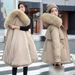 Women's Longline Parka Coat With Faux Fur Hood – Slim Fit Winter Jacket With Padded Insulation For Extreme Cold_ecoleips.com