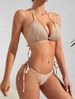 Women's Clothing Sexy Swimsuit Bikini Set American Style Three Piece For Vacation_ecoleips.com