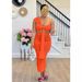83013 Women's Sexy Knitted Chest Wrap Dress Set_ecoleips.com