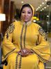 Luxury Diamond-Embroidered Maxi Dress – Modest Long Sleeve Abaya (XL/XXL/XXXL, Premium Cotton Blend)_ecoleips.com