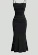 2026 Women High Waist Tie Strap Dress, Sleeveless Hip Wrap Sexy Long Dress_ecoleips.com