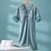 Bring Your Own Chest Pad, Women's New Ice Silk Nightdress With Bra Integrated Chest Pad, Silk Pajamas, Sexy Lace._ecoleips.com
