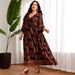 Cross-border Middle Eastern Arabic Style Plus-size Dress| Breathable, Flowing, Atmospheric Combat Garment_ecoleips.com