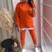 Independent Station European American Cross-Border Autumn Winter Women's Ribbed Crew Neck Long Sleeve Double-Sided_ecoleips.com
