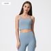New Sexy Thin Strapped Backless Yoga Top, Cropped Camisole With Bra Pads, Women's Yoga Vest._ecoleips.com
