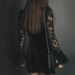 Women's Spring Autumn Women's French Style Dress Solid Color Textured Long Sleeve New Fashion Ladies' Gown_ecoleips.com