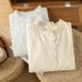 Women's Long Sleeved Blouse Lace Trimmed Embroidered Cotton Base Layer Top Spring 2026 New Style_ecoleips.com