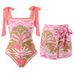 Women's Fashion Sexy Swimsuit Print One Piece Two Piece Set Swimwear_ecoleips.com