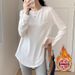 Autumn/Winter Double-Sided Polyester Fabric T-Shirt With Medium-Length Design, Stylish And Youthful Appearance; Features_ecoleips.com
