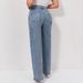 European And Style Cross-border Spring New American Retro Printed Wide-leg Jeans For Women, Straight-leg_ecoleips.com