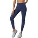 Pilates Yoga Pants Women's Elastic Tight Cropped Pants, High Waist, Butt Lifting, Nude Feel Sports Fitness Pants D25085_ecoleips.com