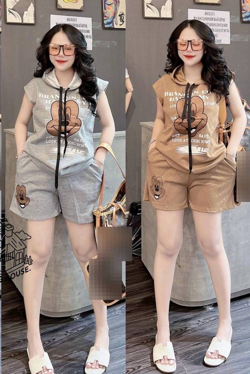 Women's Summer Fashion Two Piece Set Loose Hooded Sleeveless Top And Shorts Trendy Casual Outfit Southeast Asian Style_ecoleips.com