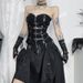 Women's Sexy Hot Girl Fishbone Strapless Leather Buckle Vest Cross Border European American Style Summer 2024 New Arrival_ecoleips.com
