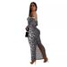 Women's Clothing Spring Summer Autumn Printed Comfortable Sexy Slim Leopard Print Two-Piece Set Sleeve Long Dress_ecoleips.com