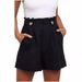 Women's Clothing Summer Solid Color High Waist Ruffle Loose Straight Pants_ecoleips.com