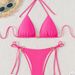 Women's Clothing Solid Color Strap Backless Sexy Split Swimsuit Bikini Bikini_ecoleips.com