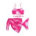 Women's Clothing Tie Dye Bikini Swimsuit Women's Three Piece Set With Mesh Skirt, Swimsuit Two Piece Bikini_ecoleips.com