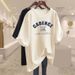 Women's Clothing Regular Style Niche Short Sleeved T Shirt Female Large Version Top Ins Trend_ecoleips.com