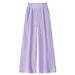 Wide Leg Pants Women's High Waist Loose Casual Pants Breathable Trousers Daily Holiday Beach Pants_ecoleips.com