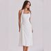 Spring Women's Halter Neck Dress European American Style Waist Cinching Pleated mid Length Slimming Backless Square Neck Mature_ecoleips.com