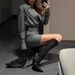 Women's Striped Two Piece Set Casual Top And Skirt Outfit Spring/Summer Fashion_ecoleips.com
