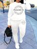 Women's Autumn And Winter Hip-hop Casual Street Letter Printed Round Neck Sports Shirt+sports Pants Warm Suit-650_ecoleips.com