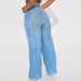 Women's Clothing Retro Loose Scimitar Wide Leg Straight Jeans_ecoleips.com