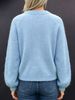 Ribbed Trim Knit Cardigan, Lightweight Soft Open Jacket_ecoleips.com