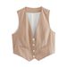 Aria Basics Aria Basics Cross-Border Wholesale INS European And American Women's Fashion 6 Colors Y2K Summer Casual Vest Short Top For Women_ecoleips.com