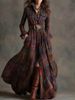 Women's French Vintage Plaid Asymmetrical Hem Plus Size Midi Dress – Slimming Casual Gown_ecoleips.com