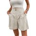 Women's Elastic Waist Casual Shorts – Straight Leg Lounge Pants Color Scientist Approved Universal Fit Magic_ecoleips.com