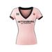 Women's Clothing Women's Slim Fit Short Sleeved T-Shirt V Neck Color Block Letter Print Style Casual Top Waist Cinching Shoulder Length Summer_ecoleips.com