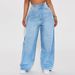 Women's Clothing Retro Loose Scimitar Wide Leg Straight Jeans_ecoleips.com