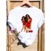 European And American Women's Loose Plus-size Mother's Day Themed Short-sleeve T-shirt For Women_ecoleips.com