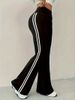 K Women's High Waisted And Wide Leg Casual Pants, New Straight Leg Slimming American Flared Pants_ecoleips.com