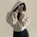 Autumn Winter Hooded Hoodies Women Casual Streetwear Zip Up Sweatshirts Long Sleeve Jackets Harajuku Y2K Crop Tops Hood_ecoleips.com