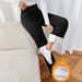 Women's Clothing Women's Autumn Winter Thermal Wide Leg Pants Fleece Lined Thickened Casual Versatile Lambswool Pants_ecoleips.com