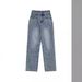 Plus-size Loose-fitting American Retro Straight-leg Jeans For Women, Autumn Wear, High-waisted, Slimming, Stylish_ecoleips.com