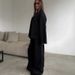 Women's Clothing Autumn New Solid Color Round Neck Lazy Casual Wide Leg Pants Sweater Suit Female_ecoleips.com