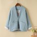 girl Vintage Embroidered Linen New Chinese Buttoned Asymmetrical Collar National Style Women's Loose Cotton Coat Winter_ecoleips.com