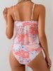 European American Fashion Print Bikini Set Women's Sexy Two Piece Swimsuit Beach Swimwear Sleeveless Wire Free with Chest Pad_ecoleips.com